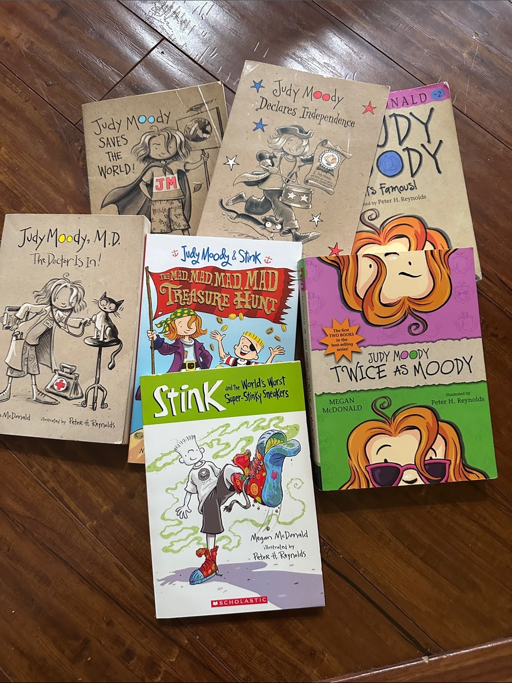 7 Judy Moody & Stink Books Lot Megan McDonald Books 1 2 Chapter Book Bundle